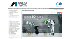 Desktop Screenshot of anest-iwata.de